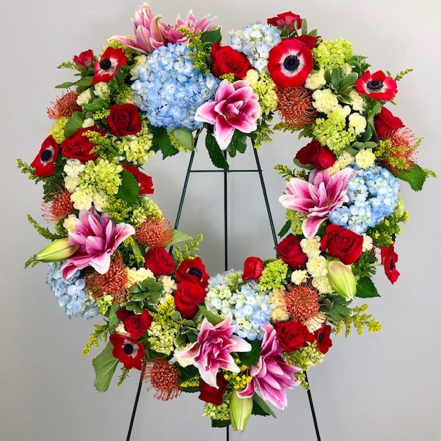 Mercies Collection: Colorful Heart Spray Flowers
