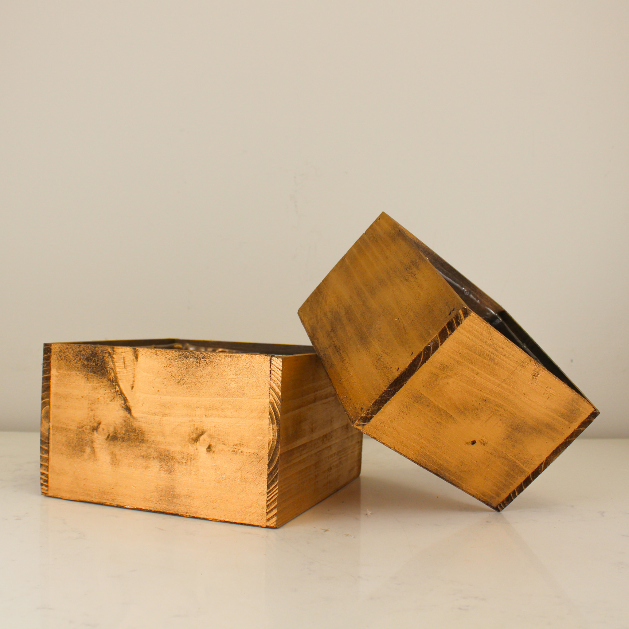 Gold Wood Box
